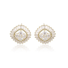 A01--29728 Xuping Fashion 14K Gold Plated Jewelry Earrings Luxury Promotion Studs earrings with Glass